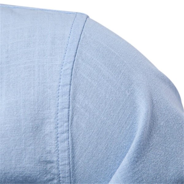 AIOPESON 100% Cotton Social Shirt Men Solid Color Long Sleeve High Quality Brand Shirt for Men Spring Stand Casual Men's Shirts - Image 3