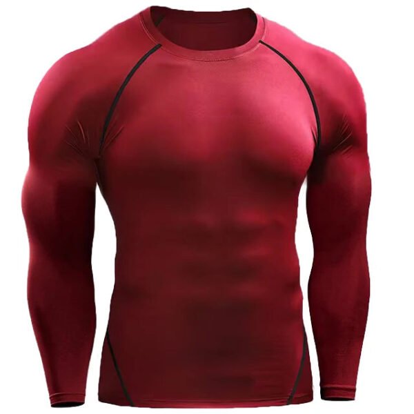 Compression Long Sleeve T Shirt Men Elastic Training T-shirt Gym Fitness Workout Tights Sport Jersey Athletic Running Shirt Men - Image 10