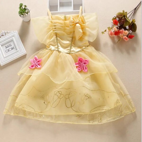 Kids Princess Costume Children Elsa Anna Halloween Dress Girl Jasmine Moana Dinner Dress Rapunzel Mermaid Pageant Disguise 3-10Y - Image 2