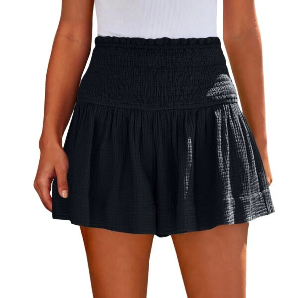 Ladies Casual Large Solid Color Breathable Fashion Wide Leg Shorts Shorts for Women Women's Shorts Summer Womens Shorts Elegant - Image 9