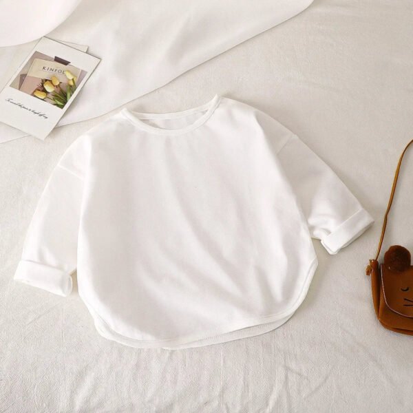 Baby Boys Basic Tee Long Sleeve T-shirts Pure Cotton Baby Girl Tops Kids T-shirt Cotton Spring Tee Shirts Baby Boy Clothes - Image 8