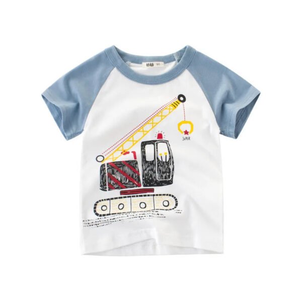 Children Short Sleeve T-shirts Korean Version Kids Clothing Boy Baby Cotton Tees 2-9 Years Summer Cartoon Tops - Image 14