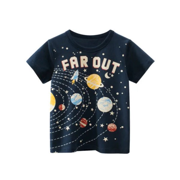 Children Short Sleeve T-shirts Korean Version Kids Clothing Boy Baby Cotton Tees 2-9 Years Summer Cartoon Tops - Image 6
