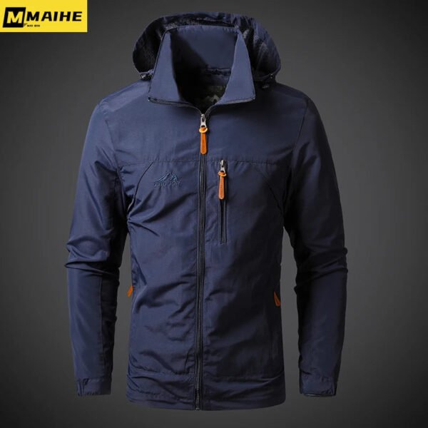 Mens Windbreaker Jackets Waterproof Military Hooded Coat Male New Combat Jackets Men Autumn Outdoor Hiking Biking Bomber Outwear - Image 5