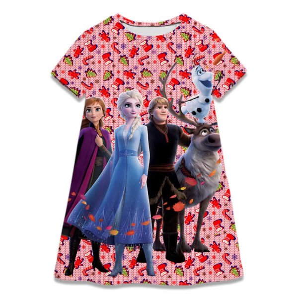 Hot Sale Kids Girl Cosplay Snow Queen Top Disney Frozen Elsa And Anna Princess Dress for 2-8 Years Girls Birthday Party Dresses - Image 8