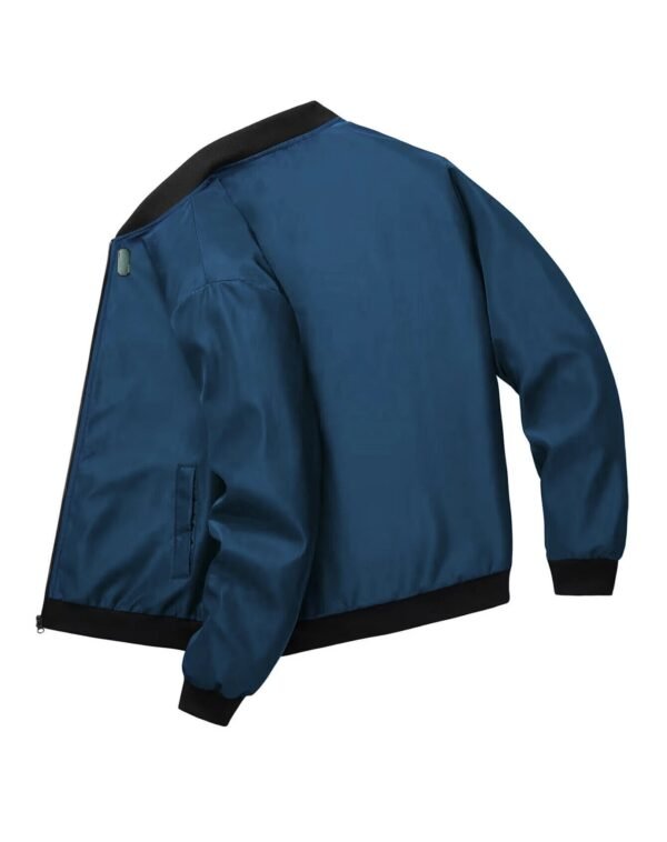 2024 Spring and Autumn New Baseball Collar Short Loose Solid Color Jacket Men's Business Casual Thin Coat Trend - Image 8