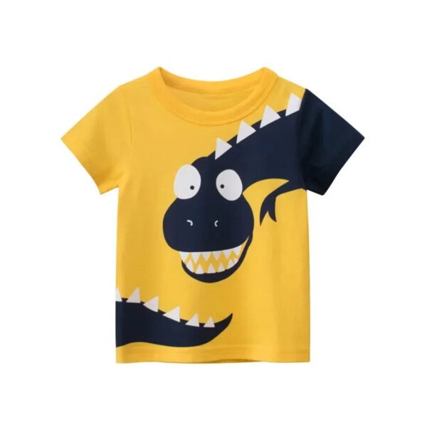 2025 Summer Children 3D Cartoon T-shirt for Boy Animal Printing Dinosaur Shark Boys T Shirt Girls Tops Tees Cartoon Kids Clothes - Image 19