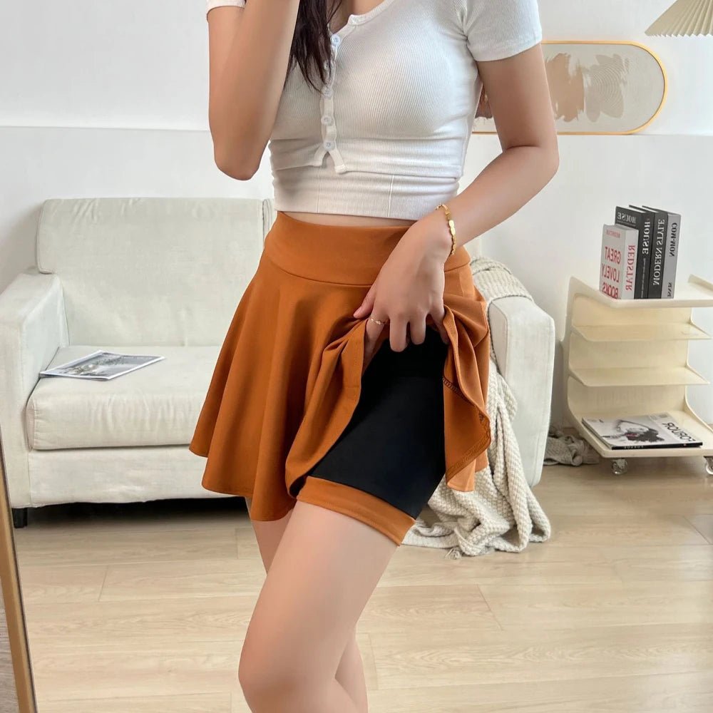 Women's Basic Skirt Summer Shorts Skirt Fashion Versatile School Pleated Casual Mini Skater Plus Size 4XL Fluffy Flared Skirt - Image 18