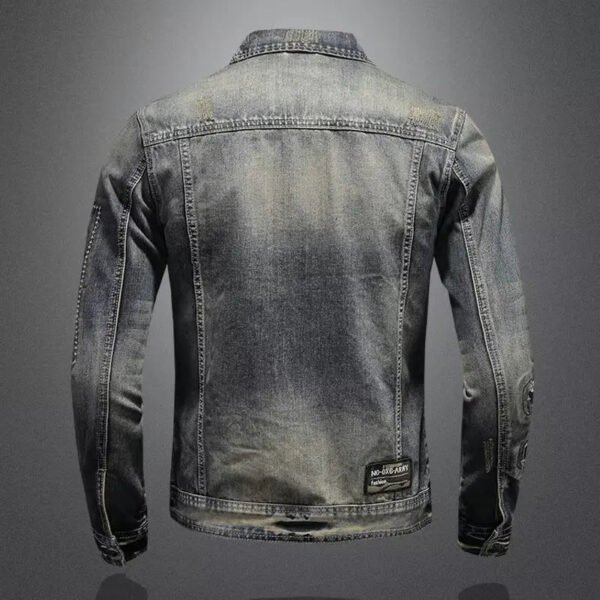 Autumn and Winter Coats for Men Spring and Fall Trends Plankton Denim Cargo Jacket Loose Casual Men's Coat Winter - Image 3