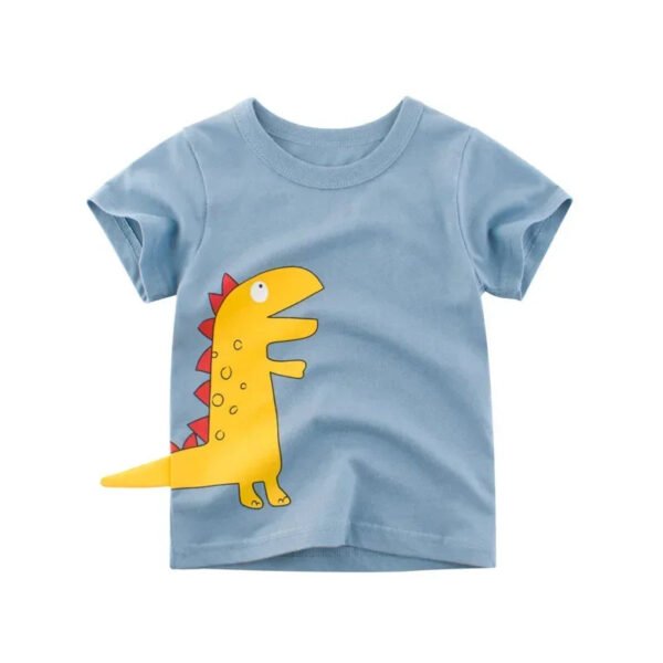 2025 Summer Children 3D Cartoon T-shirt for Boy Animal Printing Dinosaur Shark Boys T Shirt Girls Tops Tees Cartoon Kids Clothes - Image 11