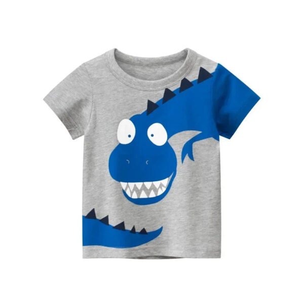 2025 Summer Children 3D Cartoon T-shirt for Boy Animal Printing Dinosaur Shark Boys T Shirt Girls Tops Tees Cartoon Kids Clothes - Image 16