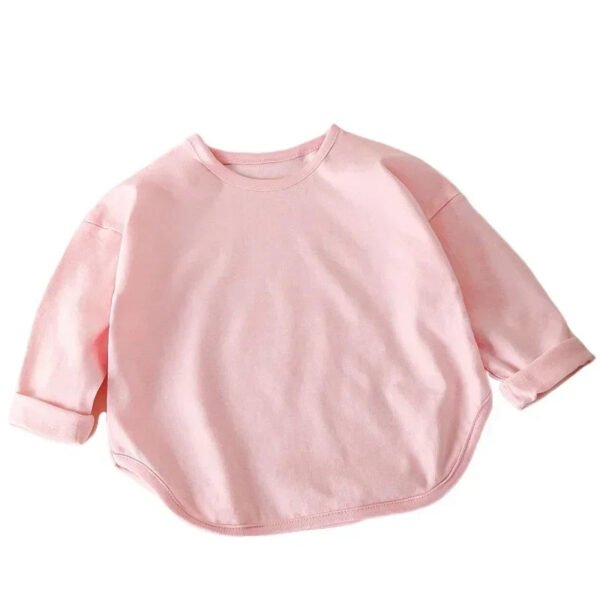 Baby Boys Basic Tee Long Sleeve T-shirts Pure Cotton Baby Girl Tops Kids T-shirt Cotton Spring Tee Shirts Baby Boy Clothes - Image 4