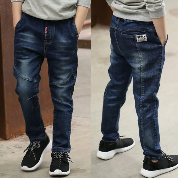 IENENS Kids Boys Jeans Baby Clothes Classic Pants Children Denim Clothing Infant Boy Casual Bowboy Bottoms Trousers  4-11 Years - Image 9
