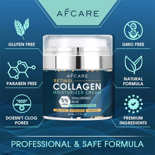Instant Retinol Lifting Firming Cream Collagen Wrinkle Remover Face Cream For Men Moisturizer Whitening Brighten Skin Products - Image 2