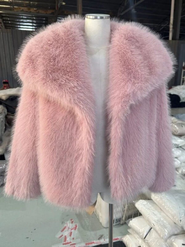 LGRQ 2025 new autumn and winter fashion women clothes turn-down collar fur full sleeves cardigan female coat tide WQ1004700 - Image 6