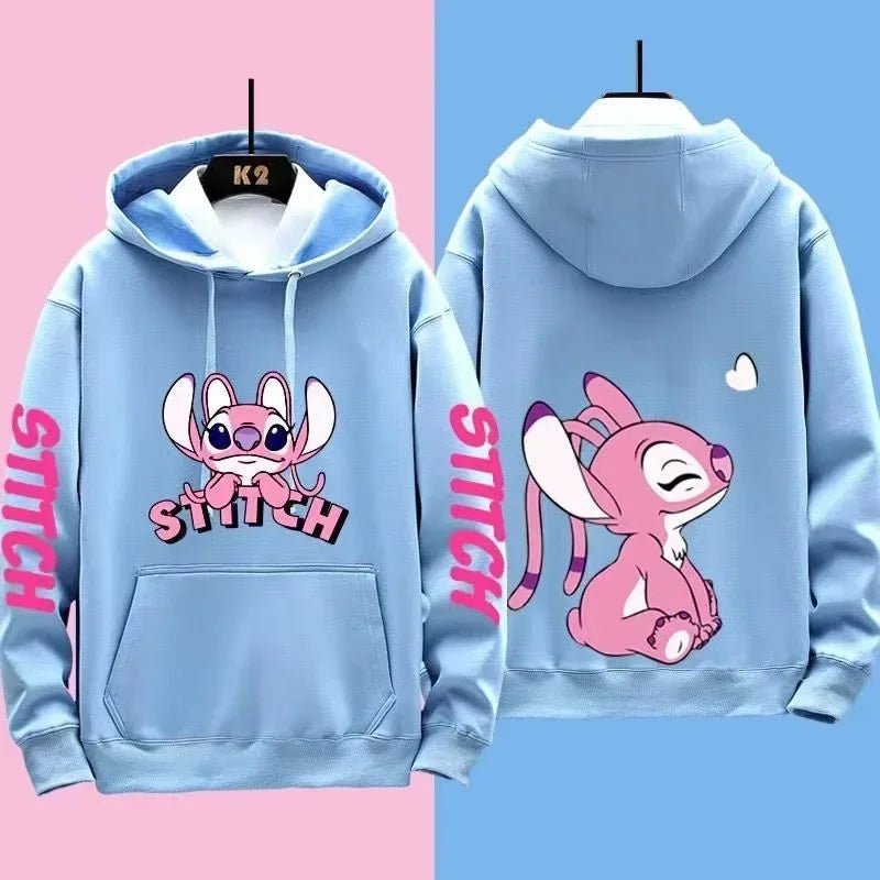 Miniso Funny Anime Autum Winter Men Women Hoodie Children Clothe Kid Girl Boy Lilo and Stitch Sweatshirt Manga Hoody Baby Casual - Image 7