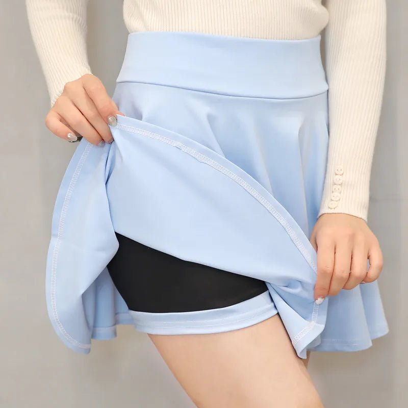 Women's Basic Skirt Summer Shorts Skirt Fashion Versatile School Pleated Casual Mini Skater Plus Size 4XL Fluffy Flared Skirt - Image 15