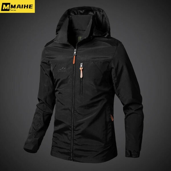 Mens Windbreaker Jackets Waterproof Military Hooded Coat Male New Combat Jackets Men Autumn Outdoor Hiking Biking Bomber Outwear - Image 3