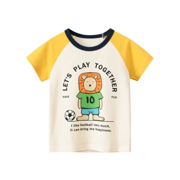 Children Short Sleeve T-shirts Korean Version Kids Clothing Boy Baby Cotton Tees 2-9 Years Summer Cartoon Tops - Image 8