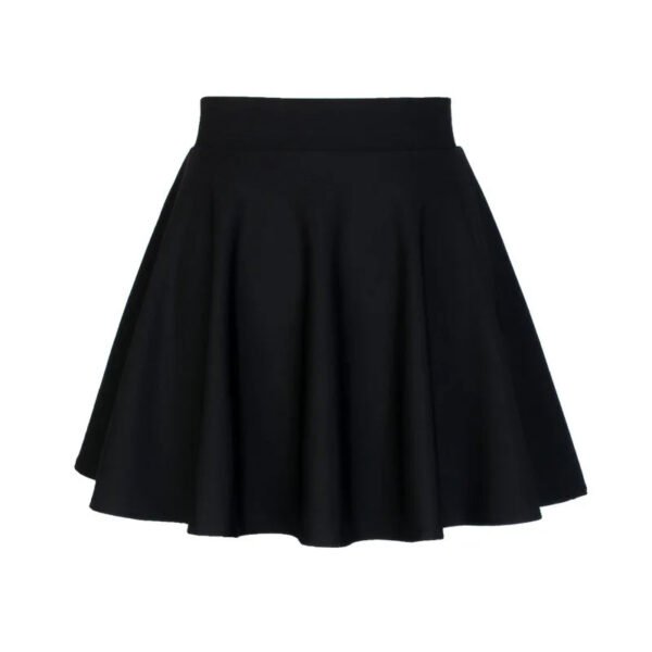 2024 Flared Skirts Women's Basic Shorts Skirt Fashion Versatile Black Casual Mini Skater Medium Pleated Fluffy Skirt S-4XL - Image 6