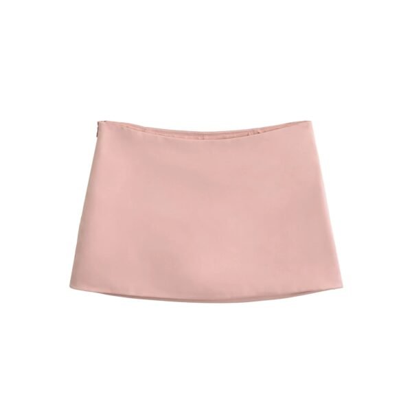 Black Mini Skirts Y2k Clothes Korean Fashion 2024 Summer Satin Skirts For Woman Low Rise Skirt Kawaii Pink Skirt With Shorts - Image 8