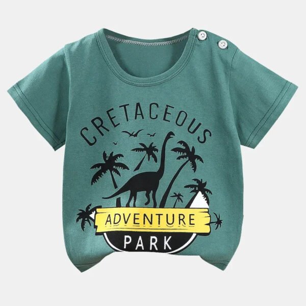 Children's Clothing T-Shirt  Kids Clothes Boys Girls Summer Cartoon Tops Short Sleeve Clothes 100% Cotton Baby Clothing - Image 8