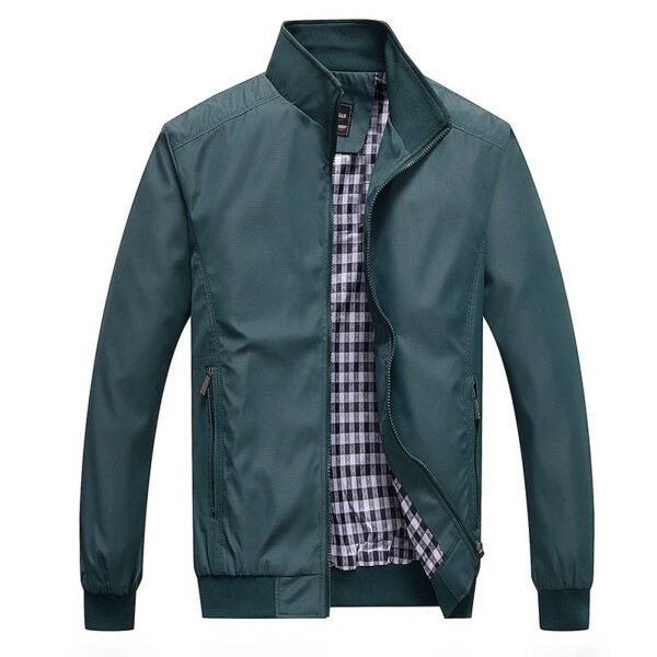 Spring and Autumn Men's Coat Fashion Trend Casual Jacket Large Loose Cardigan Middle aged Dad's Fashion Baseball Jacket - Image 5