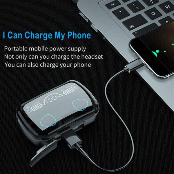TWS Wireless 5.1 Waterproof Bluetooth Sports Waterproof Earphones - Image 4