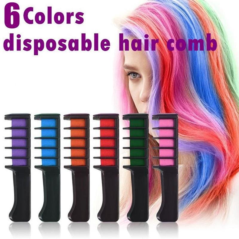 Temporary Mini Disposable Crayons Hair Color Dyeing Mascara Dye Chalk Box With Brush - Image 10