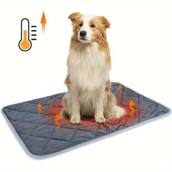 Dog Cat Bed, Cat Dog Non-Slip Mat, Extra Warm Thermal Pet Pad  Self-Heating Cat Mat Warm Thermal Pet Pad Washable Dog Crate Pad Heat Dog Cat Bed Mat Blanket Non-Slip Bottom For Outdoor And Indoor Pets - Image 2