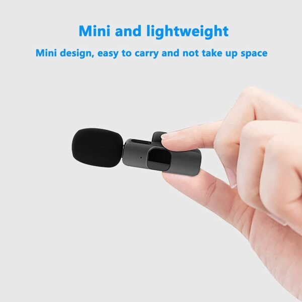 Wireless Lavalier Lapel Microphone For IPhone IPad Professional Wireless Clip Mic - Cordless Omnidirectional Condenser Recording Mic For Interview Video Podcast Vlog YouTube - Image 10