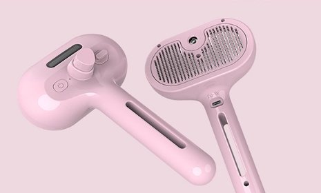 Pet Comb Self Cleaning Pets Hair Remover Brush For Dogs Grooming Tools Dematting Comb Built-in Mist Humidifier Pet Products - Image 3