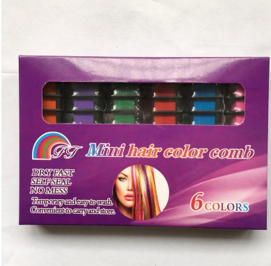Temporary Mini Disposable Crayons Hair Color Dyeing Mascara Dye Chalk Box With Brush - Image 4