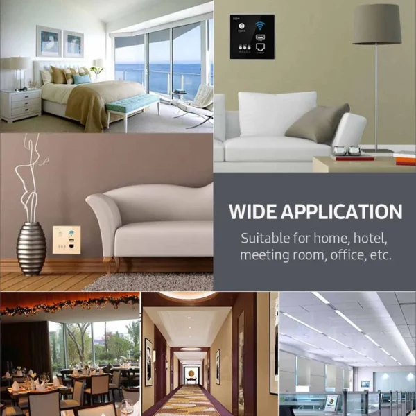 300Mbps In-Wall Wireless Router AP Access Point WiFi Router LAN Network Switch WiFi AP Router with WPS Encryption USB Socket - Image 5