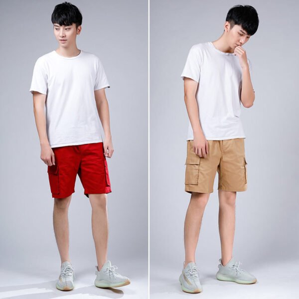 Men's Cotton Shorts Five Points Multi-pocket Trousers - Image 3