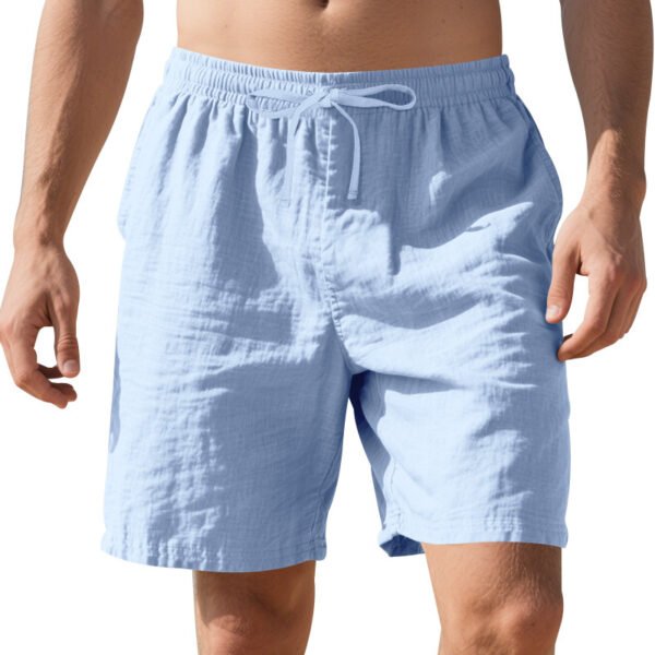 Linen Thin Beach Casual Summer Men's Shorts - Image 7