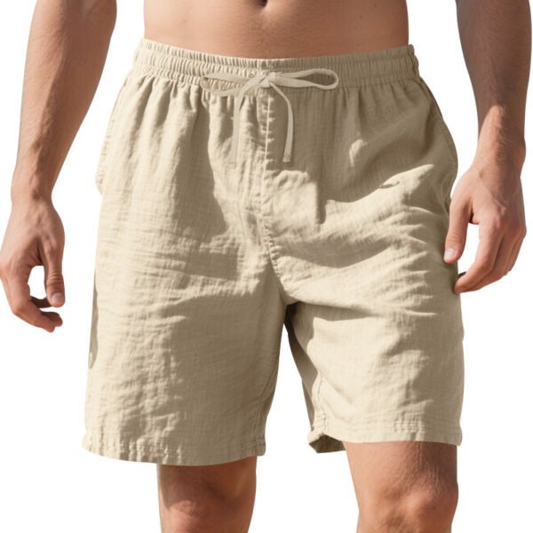 Linen Thin Beach Casual Summer Men's Shorts - Image 8