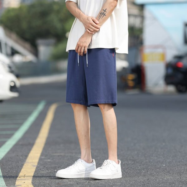 Men's Lightweight Trendy Solid Color Shorts - Image 5