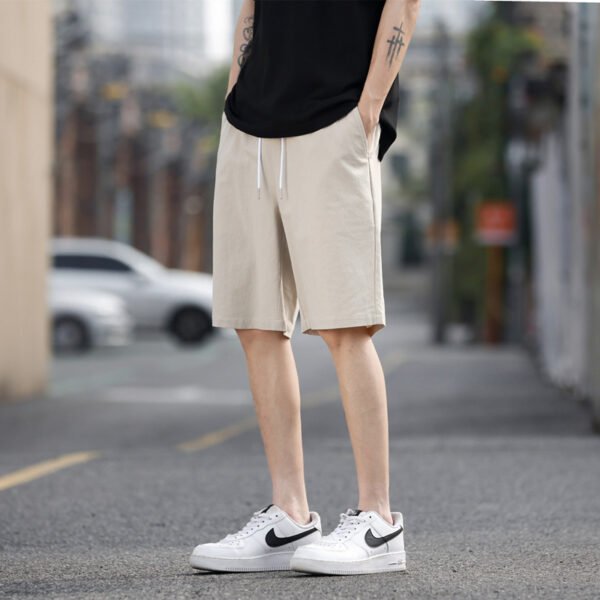Men's Lightweight Trendy Solid Color Shorts - Image 3