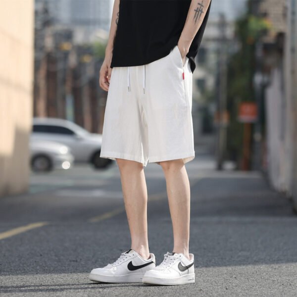 Men's Lightweight Trendy Solid Color Shorts - Image 8